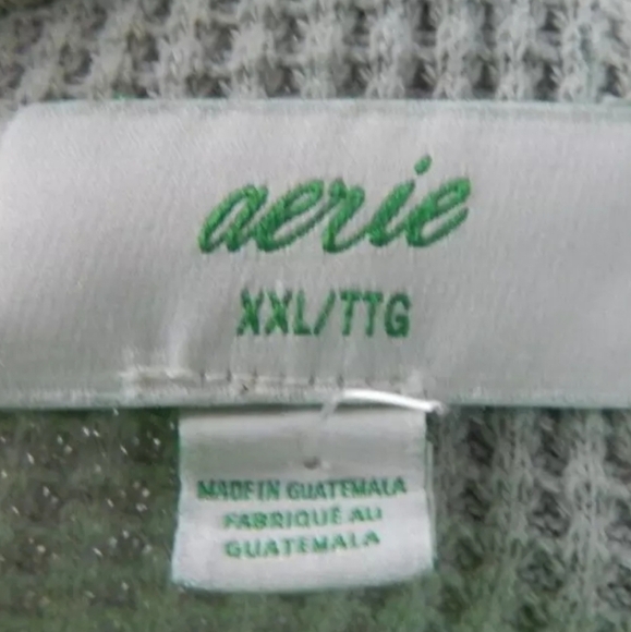 Aerie Oversized Waffle Knit Crewneck - Picture 2 of 3